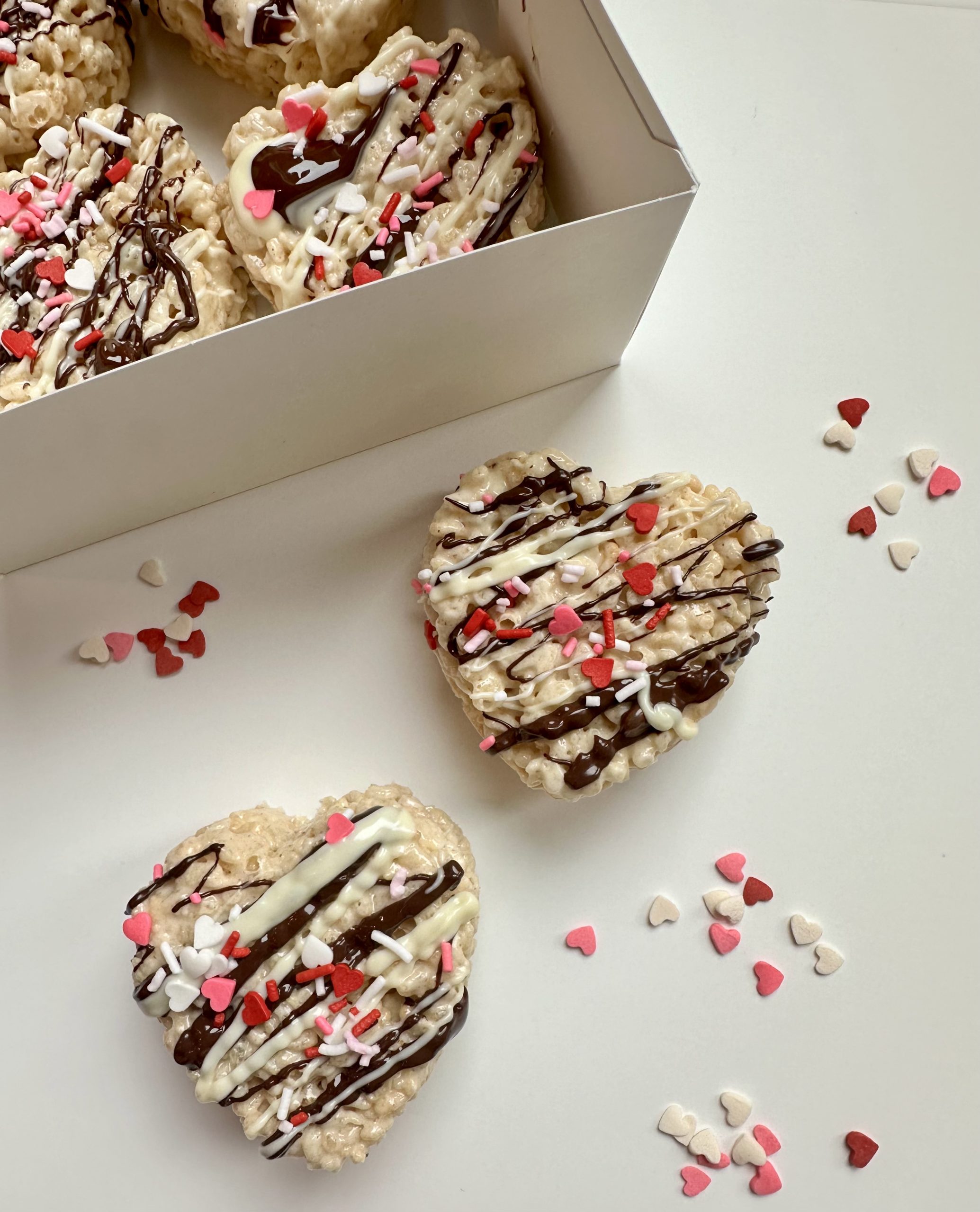 ❤️Brown Butter Rice Krispy Hearts - Mrs. Dunn Baked It