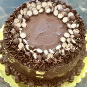 Chocolate Malted Milkshake Cake