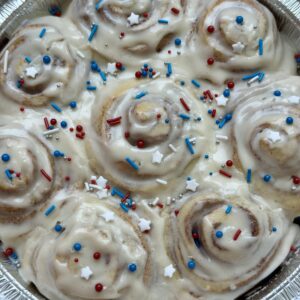 🇺🇸Patriotic Cinnamon Rolls